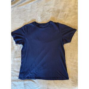The Rail Men's Dark Blue Solid Crew Neck 100% Cotton T-Shirt Size XL